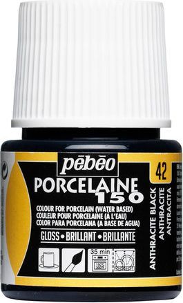 Pebeo Porcelænsfarve sort 45 ml T