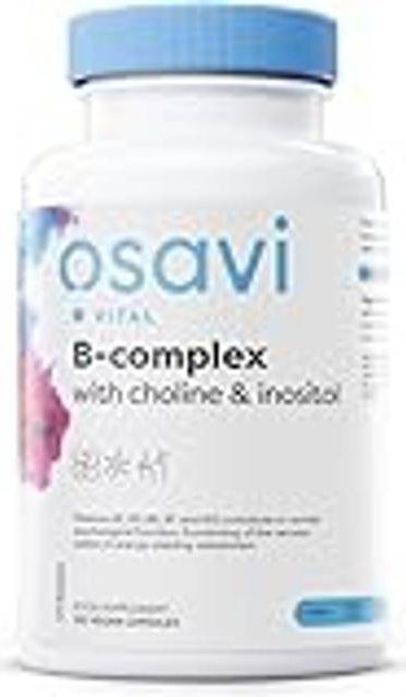 Osavi B-Kompleks med Cholin og Inositol 120 Veganske Kapsler 120 stk