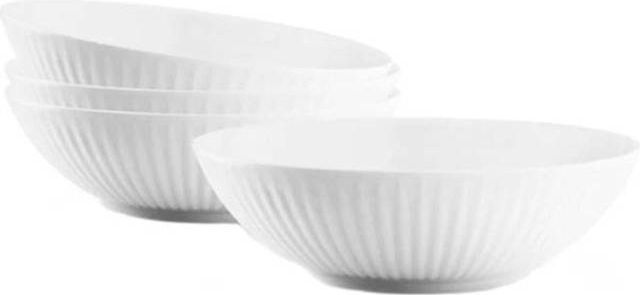 Eva Trio Legio Nova Pastaskål 4 Stk Ø 20 cm Porcelæn Hvid Suppeskål 20cm 4stk 0.8L