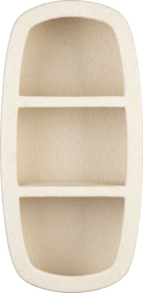 Væghylde Dutchbone Veda i genanvendt marmor lysgrå 81x40x23 cm opbevaringshylde