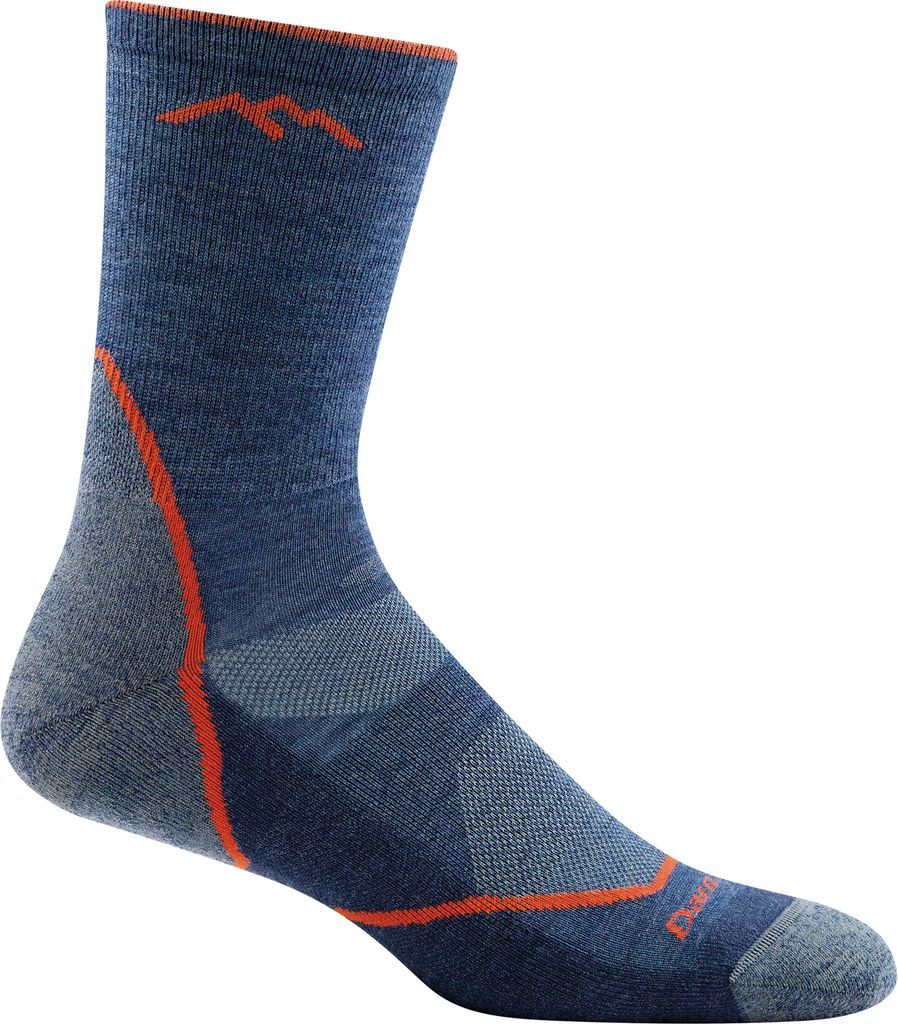 Darn Tough Light Hiker Micro Crew Lightweight Hiking Sock Men - Denim