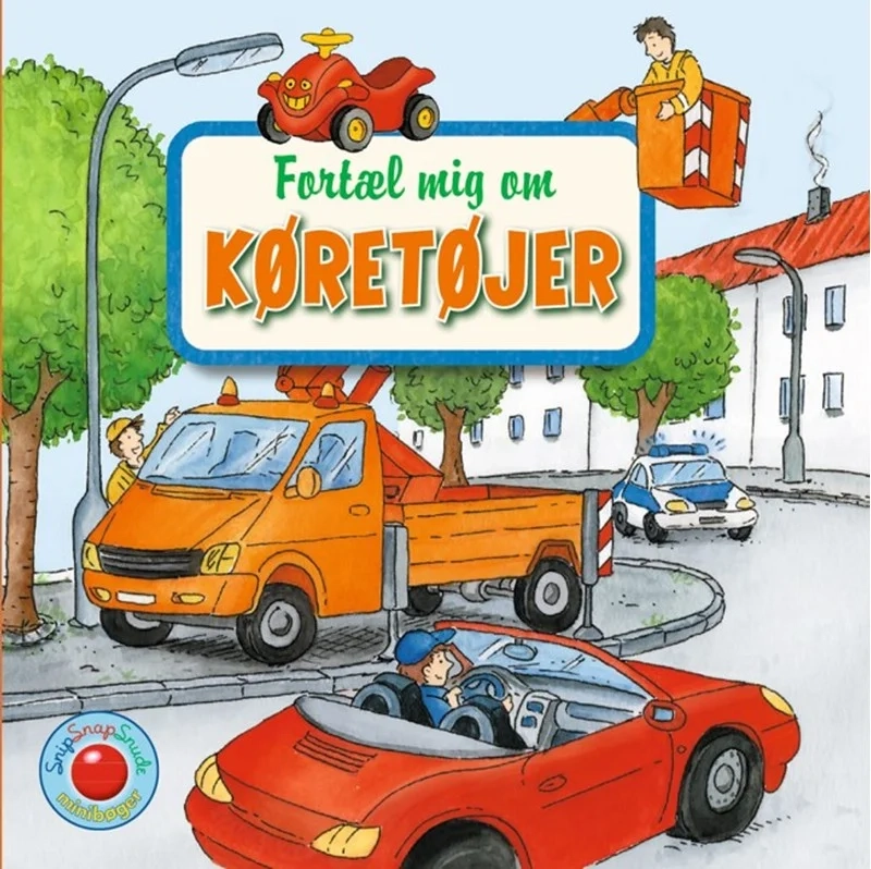 Køretøjer, Fortæl mig om, Snip Snap Snude Minibøger, Forlaget Bolden