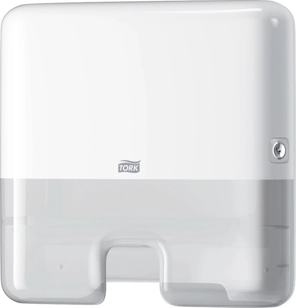 tork 552100 papirdispenser mini xpress h2 til papirhåndklæder, hvid