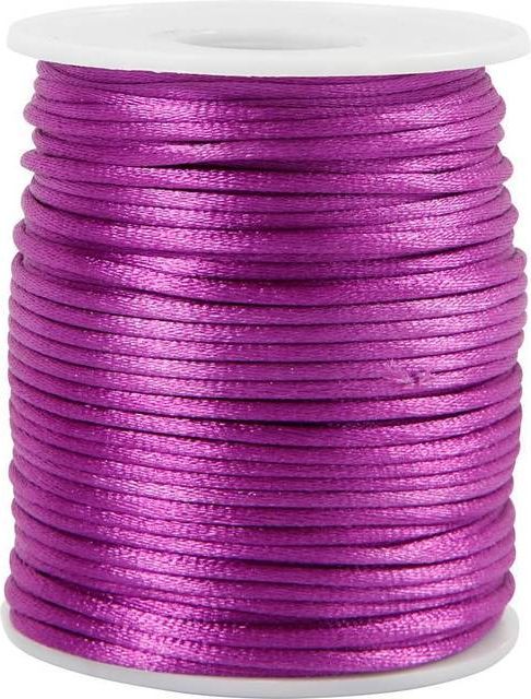Creativ Company Satinsnor tykkelse 2 mm lilla 50 meter