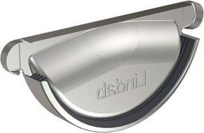 Lindab Sølv Rainline RG endebund stålmetallic