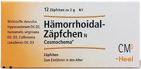 Hæmorrhoidal stikpille indh. 12 stk, 1 stk