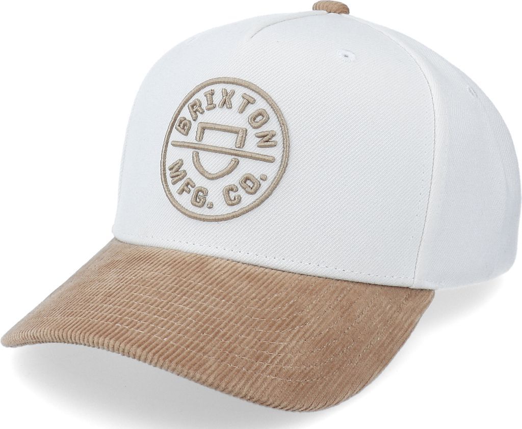 Brixton Vit Adjustable Keps Crest C Medium Profile White/Khaki