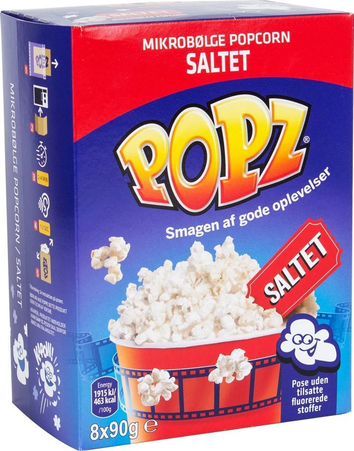 popz popcorn, 8 poser