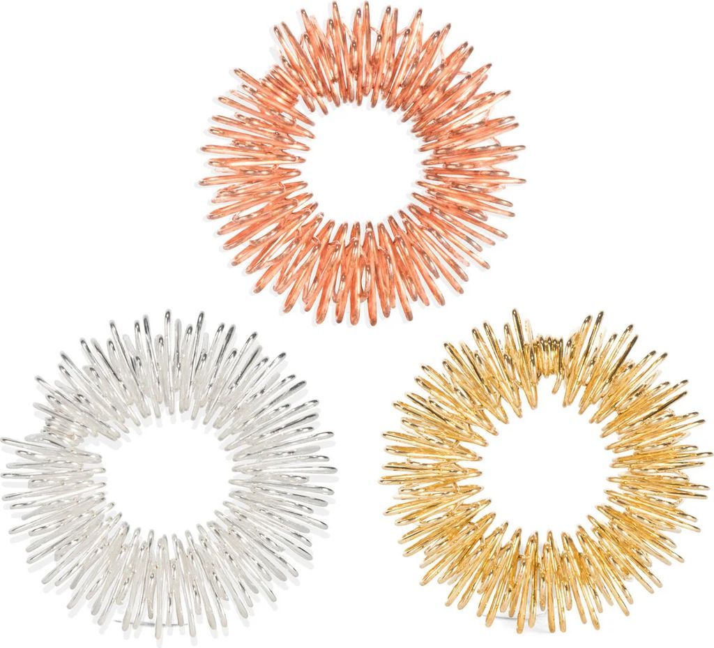 acupressure ringe - 3 stk