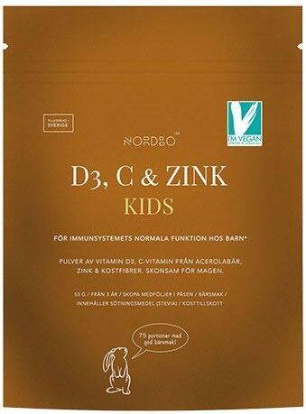 Nordbo D3, C & ZInk KIDS - 75 portioner, 53g
