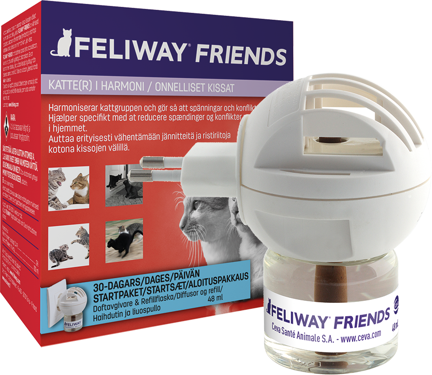 tryghetsduft kat feliway friends duftdispenser startpakke