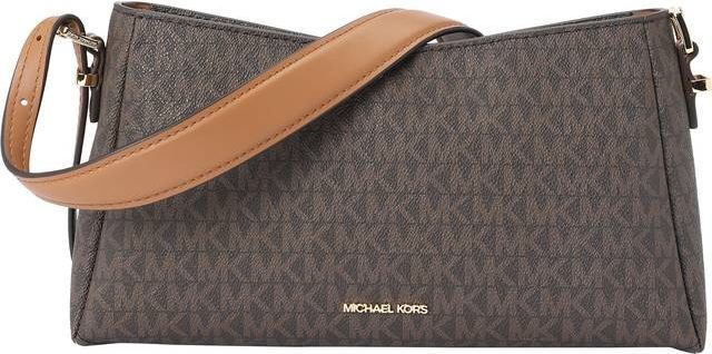 Michael Kors Moore Pouch - Karamel/Brokade/Mørkebrun