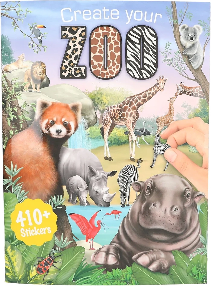 Trend aktivitetsbog med klistermærker - zoo