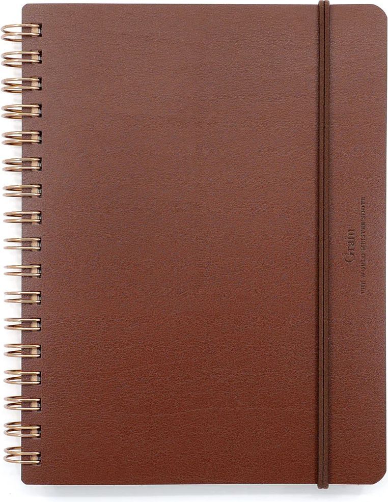 Midori Grain Notesbog - Brun