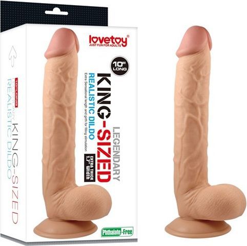 LOVETOY 10" KING-SIZED DILDO