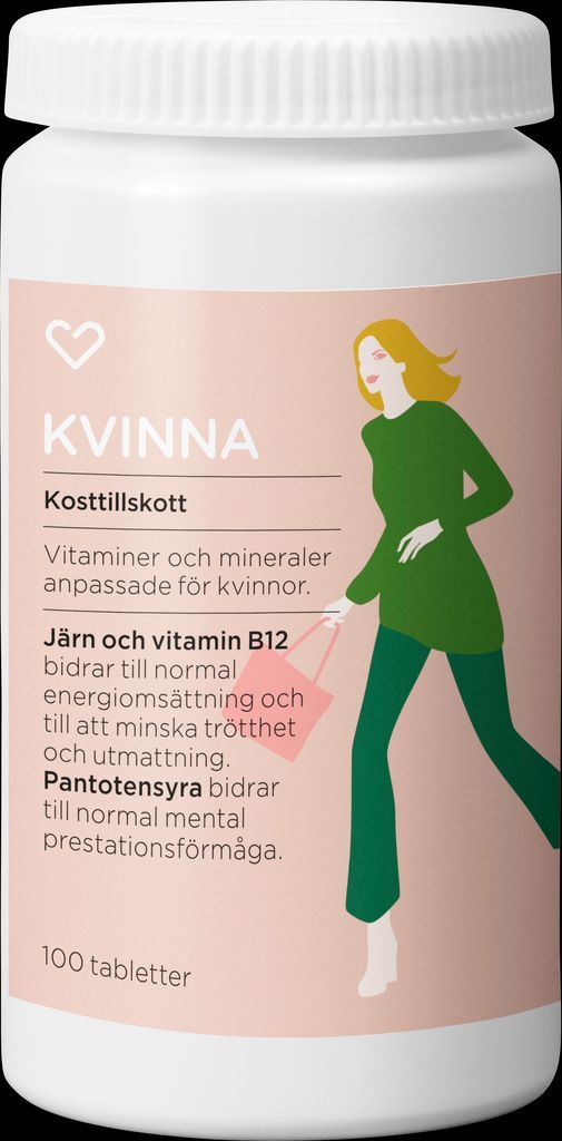 Hjärtats Multivitamin Kvinna Tablett 100st