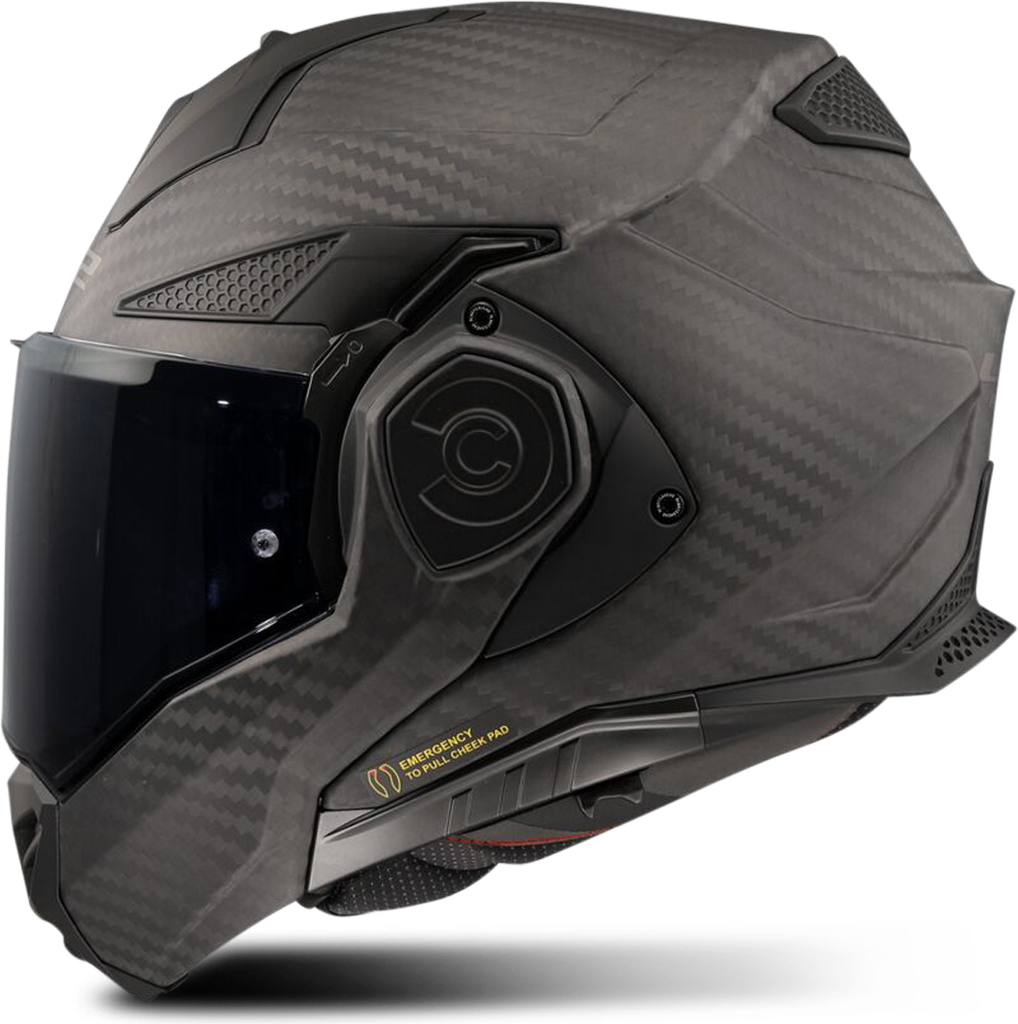 LS2 Ff901 Advant X Carbon Flip-Up Motorcycle Helmet - Matt Carbon