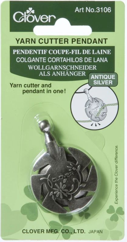 Clover Garn Cutter 3,5cm Antik silver