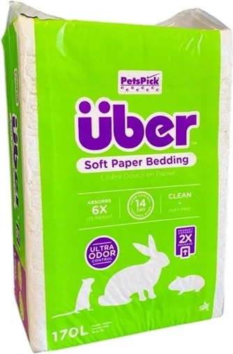 über - blødt bundlag - papirstrøelse 170 l hvid