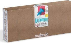 Makedo SCRU 120 Top Up Your Toolbox! 120 Piece Set Connect 4 to 6 Layers of Cardboard STEM and STEAM Educational Toys for Kids at Home Play and Classroom Learning