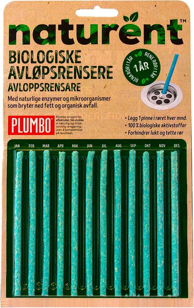 Plumbo Naturent Biologiske Avløpsrensere Rørpinner