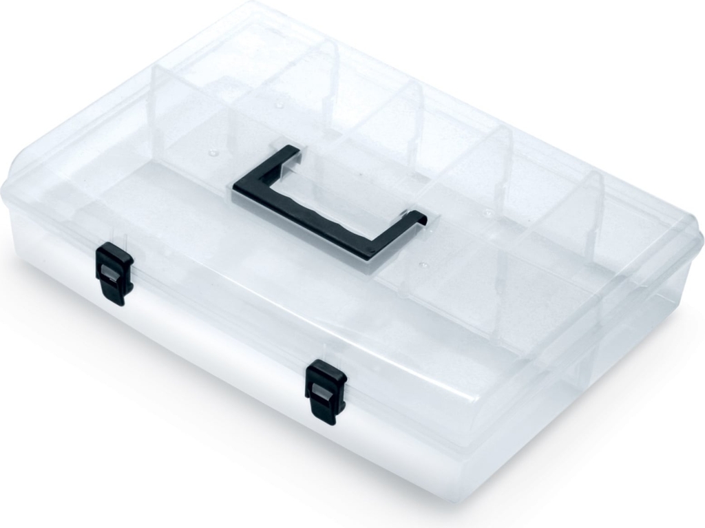 Prosperplast Nun 12 Sortimentskasse 5 Rum 295 x 180 x 85 mm Plast Transparent