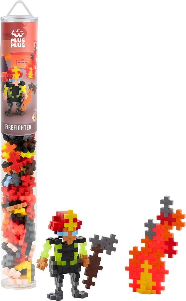 Plus-Plus Firefighter Tube 100 pcs