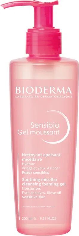 bioderma sensibio gel moussant 200 ml