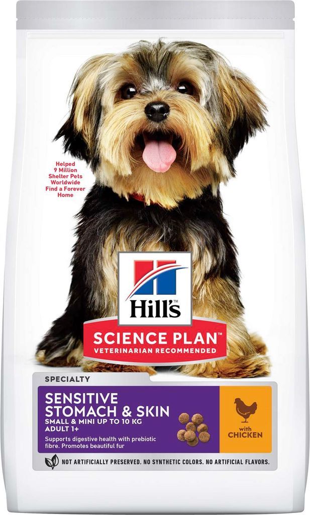 SP Canine Adult Sensitive Stomach & Skin Small&Mini Kylling 1.5kg