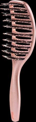 yuaia haircare hårbørste med vildsvinehår shiny pink (1 stk)