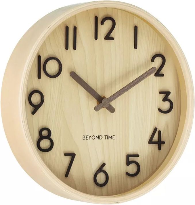 Beyond Time Madera Lyst Træ Vægur 22cm