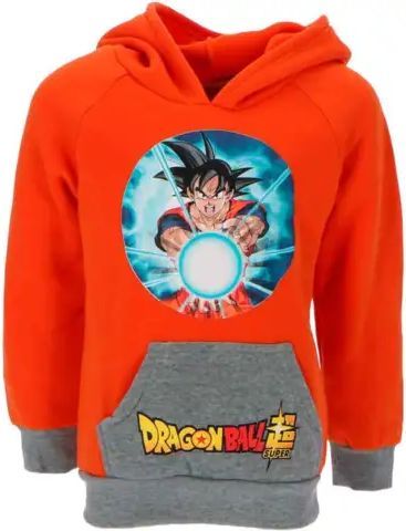 Dragon Ball Hættetrøje Orange str. 3-8 år