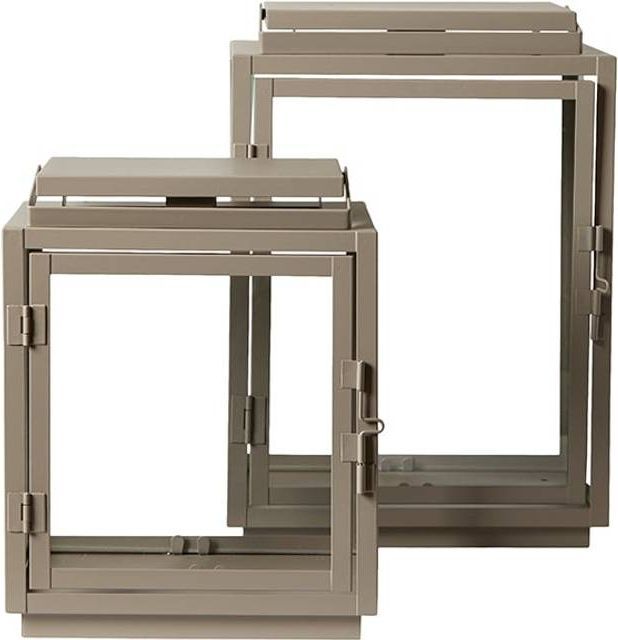 Kop & Kande Sæt Metal Sand H22 H29 cm 2 Stk Lanterne
