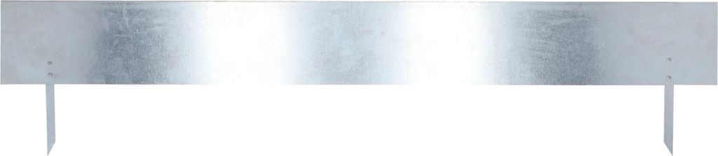 bedkant m/jordspyd, 105x22 cm, galvaniseret