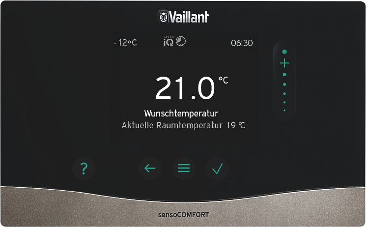 Vaillant sensoCOMFORT VRC 720 vejrkompensering