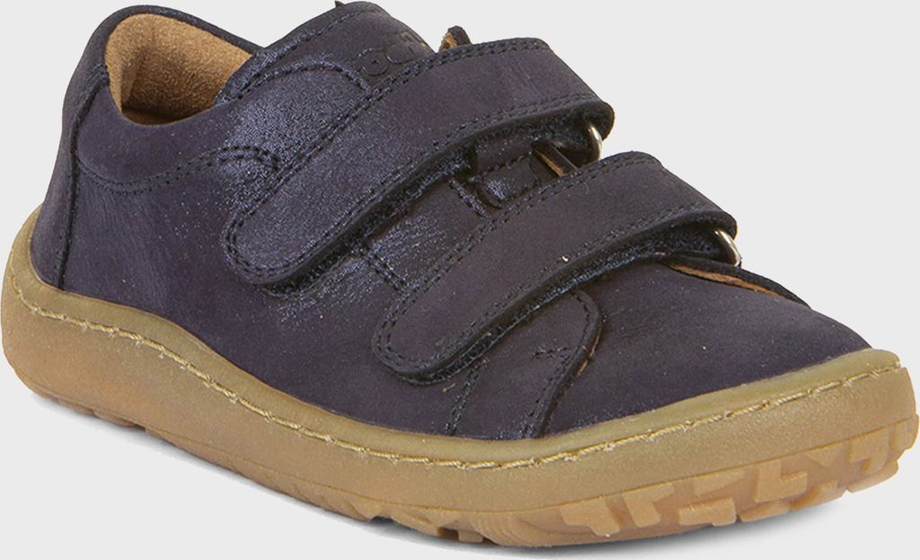 Froddo low-cut læder sneaker - Blå Glitter - Barfodssko