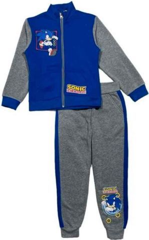 Sonic The Hedgehog Joggingsæt Grå Blå 3-8 år