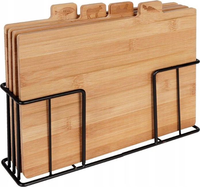 Excellent Houseware - Skærebræt Sæt 5 dele. Bambus
