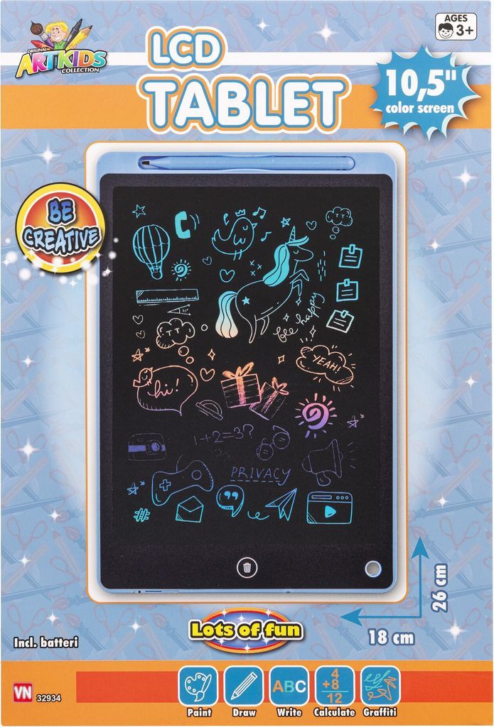 artk lcd tegnetavle 27cm