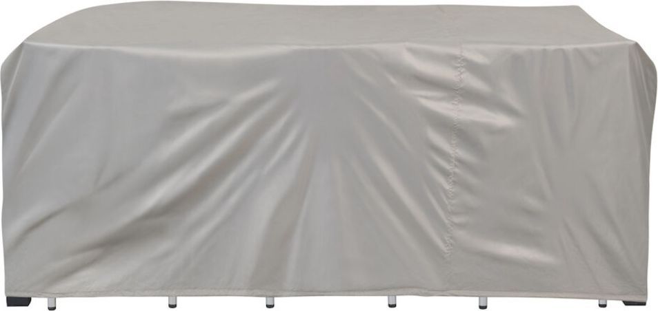 overtræk til havemøbler, grå, 220x130 cm
