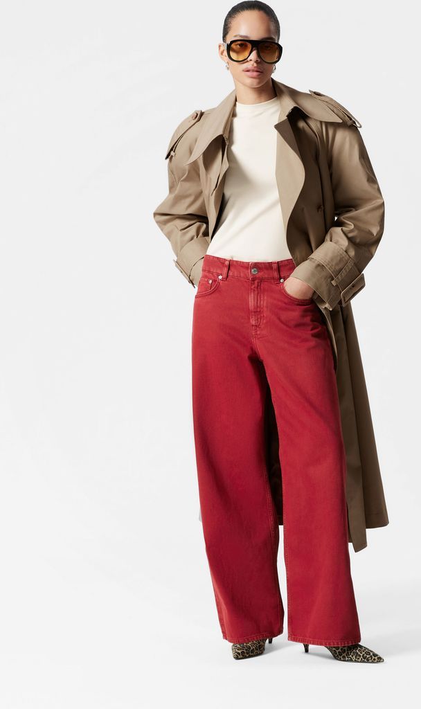 Relaxed Wide-Leg Jeans - Red - & Other Stories DK