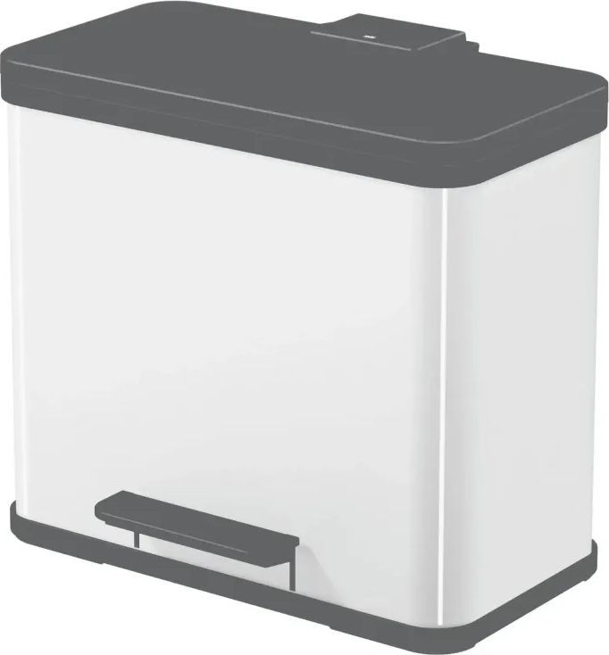 Pedelspand Öko Trio Plus 3 spande á 9 liter - hvid