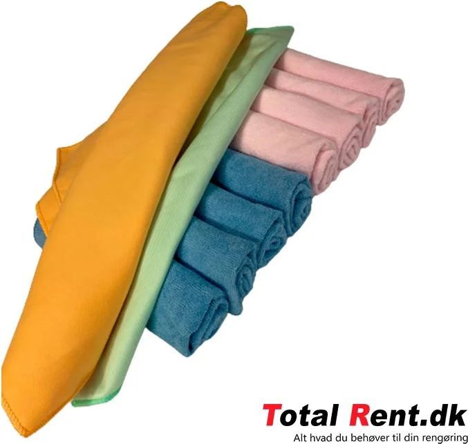 Total Microfiberklude 10 Stk Med 2 Specialklude