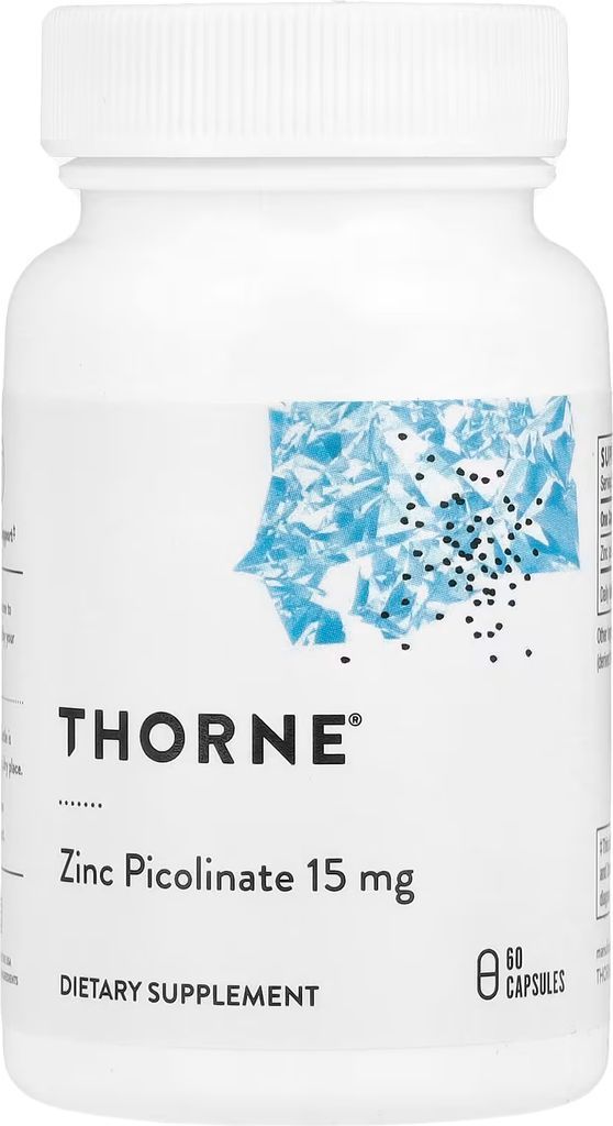 Thorne, Zinkpikolinat, 30 mg, 60 kapsler