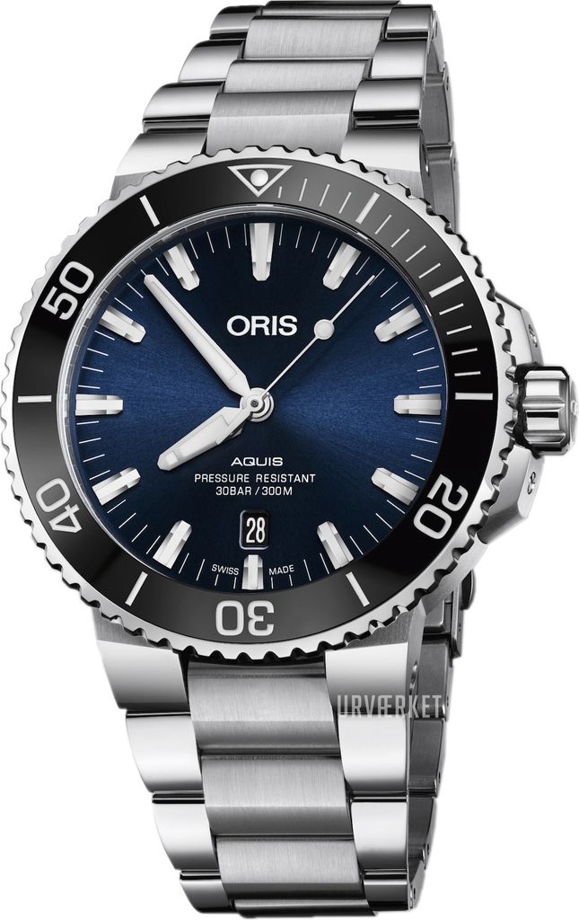 Oris 01 733 7730 4135-07 8 24 05PEB Aquis Blå/Stål