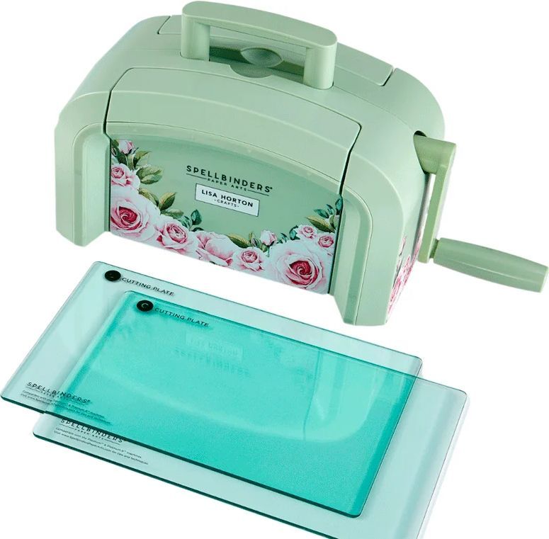 Spellbinders - Platinum SIX - Die Cutting  Embossing Maskine -  6" Platform - Lisa Horton Crafts Special Edition - Sage Green