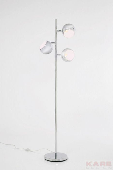 KARE DESIGN Golvlampa, Calotta, Krom