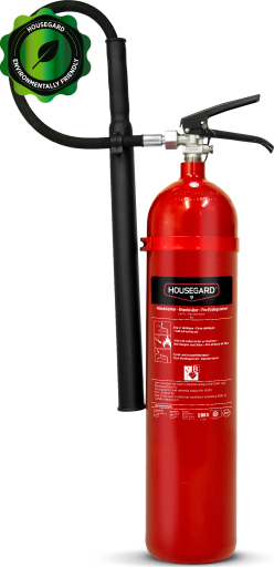 Housegard CO2-slukker 5 kg med vægbeslag, brandklasse B
