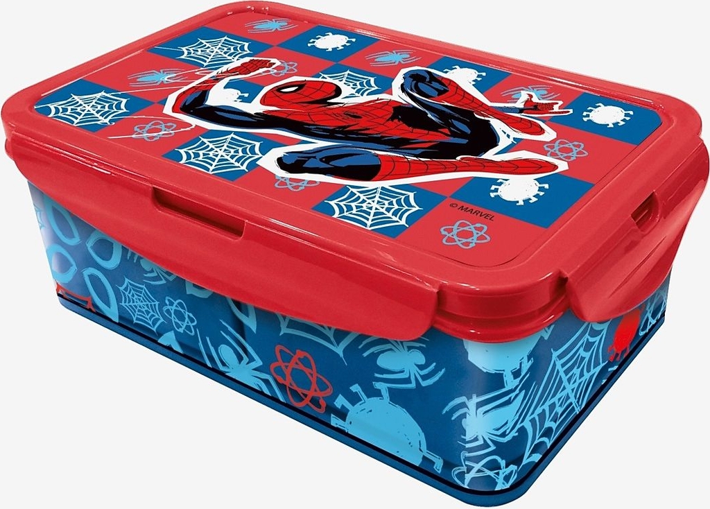 Stor Spiderman Madkasse 21x13 cm Blå/Rød Spiderman OneSize Madkasse