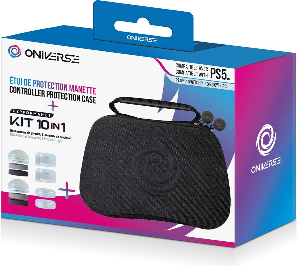Oniverse CONTROLLER CASE WITH 10 ACCESSORIES 4 RINGS + 6 SILICON CAP - GREY Bag PlayStation